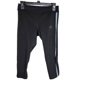 Adidas Womens Tights Small Running 3/4 Response Climacool Black Running Pocket